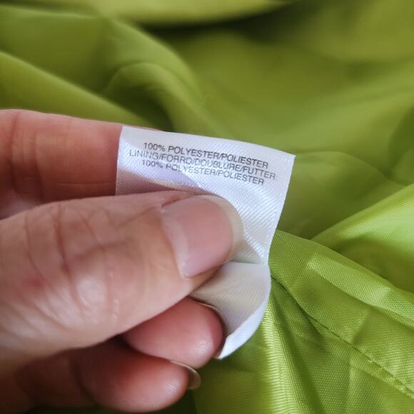 Black Label Evan-Picone Lime Green Black Trimmed Long Sleeve Blazer  Size 12 - Picture 6 of 6